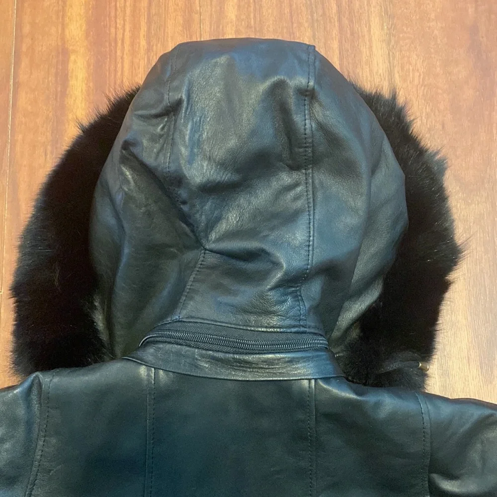 🔥BUNDLESALE Mens XS S authentic mink fur leather jacket coat Italian Milano